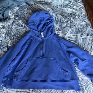 Scuba oversized half-zip hoodie